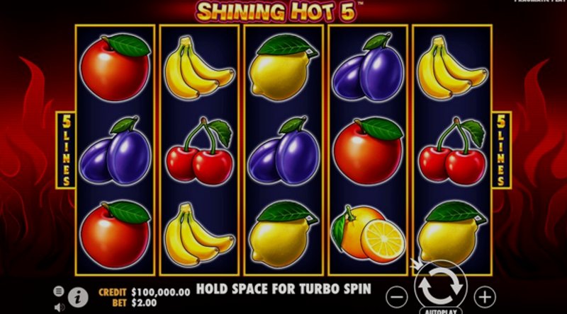 Играть Shining Hot 5 от Pragmatic в казино 1Win
