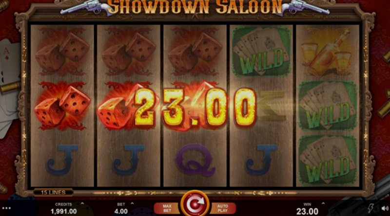Играть Showdown Saloon от Microgaming в казино 1Win