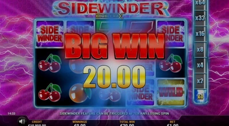 Играть Sidewinder DoubleMax от Yggdrasil в казино 1Win