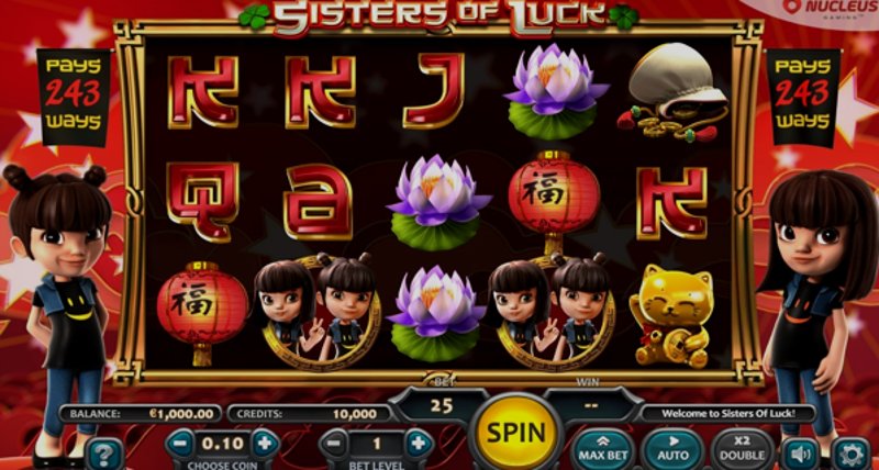 Играть Sisters of Luck от Nucleus Gaming в казино 1Win