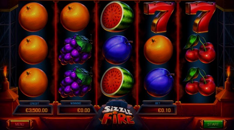 Играть Sizzle Fire от Apollo Play в казино 1Win