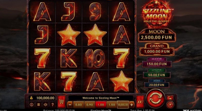 Играть Sizzling Moon от Wazdan в казино 1Win