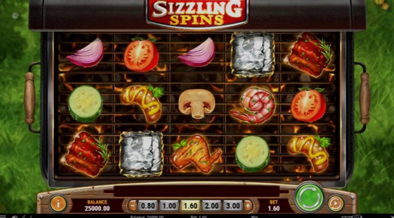 Играть Sizzling Spins от Playn Go в казино 1Win