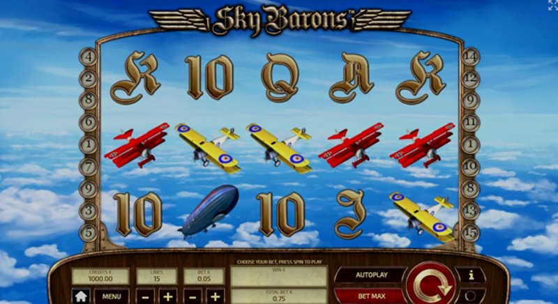 Играть Sky Barons от Tomhorngaming в казино 1Win