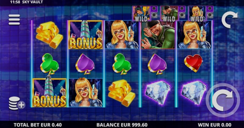 Играть Sky Vault от Leander в казино 1Win