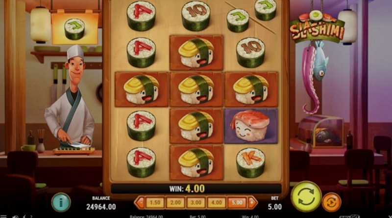 Играть Slashimi от Playn Go в казино 1Win