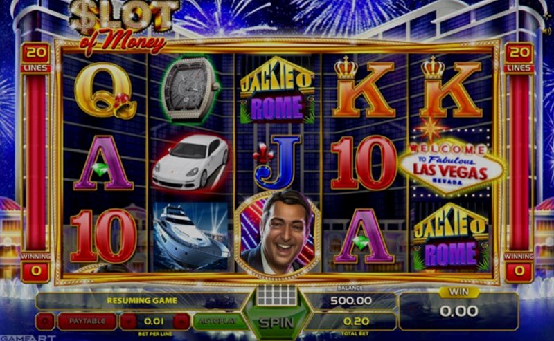 Играть Slot Of Money от Gameart в казино 1Win