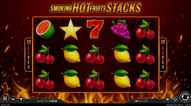 Играть Smoking Hot Fruits Stacks от 1x2gaming в казино 1Win