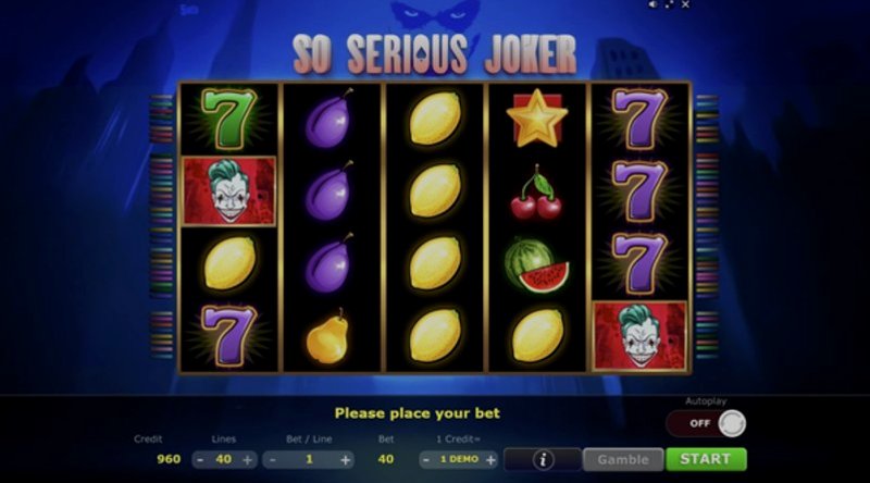 Играть So Serious Joker от 5 Men Gaming в казино 1Win