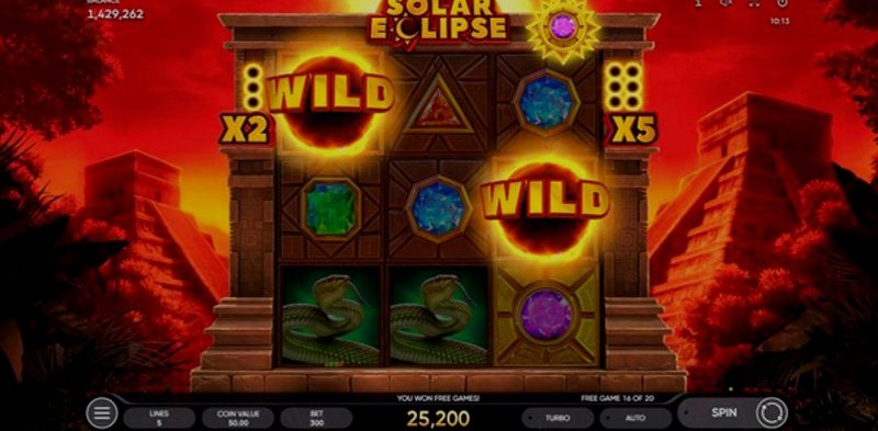 Играть Solar Eclipse от Endorphina в казино 1Win
