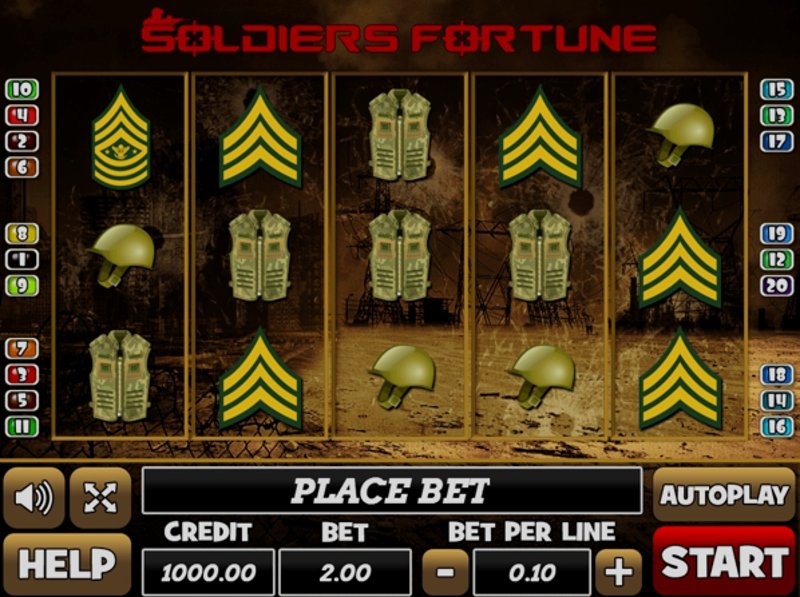 Играть Soldiers Fortune от Play Pearls в казино 1Win