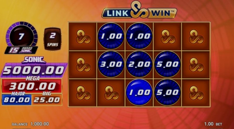 Играть Sonic Links от Microgaming в казино 1Win