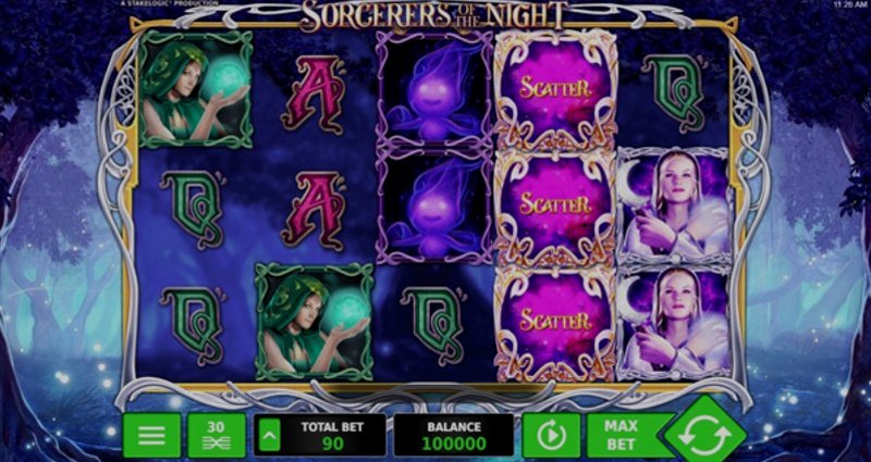 Играть Sorcerers of the Night от Stakelogic в казино 1Win
