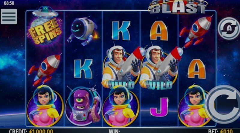 Играть Space Blast от Worldmatch в казино 1Win