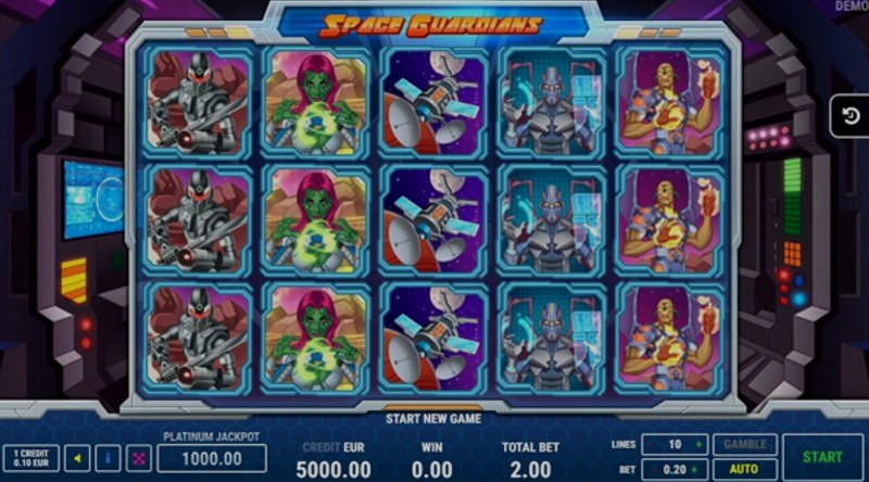 Играть Space Guardians от Fazi в казино 1Win