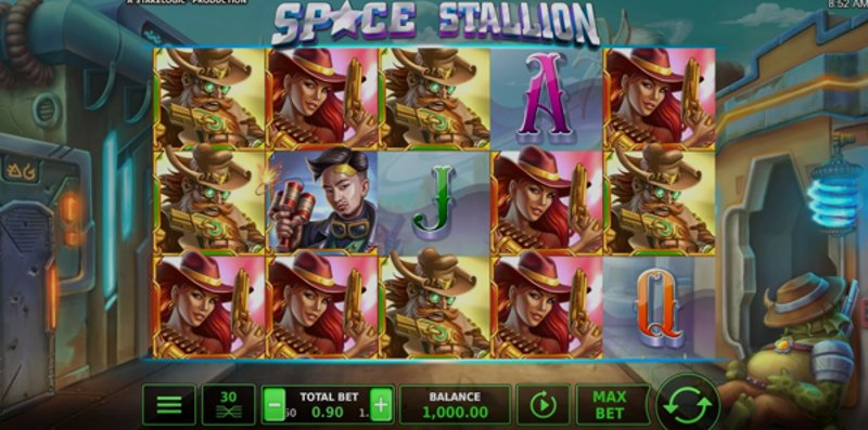 Играть Space Stallion от Stakelogic в казино 1Win