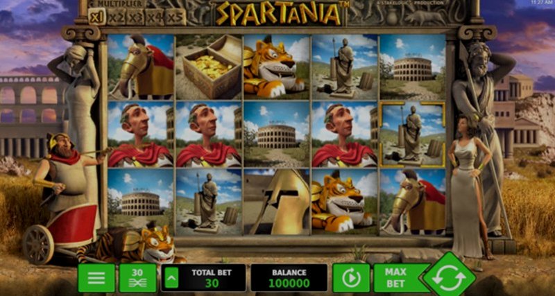 Играть Spartania от Stakelogic в казино 1Win