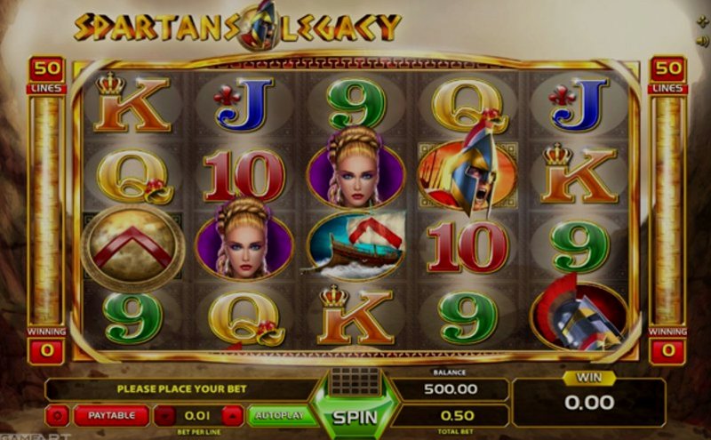 Играть Spartans Legacy от Gameart в казино 1Win
