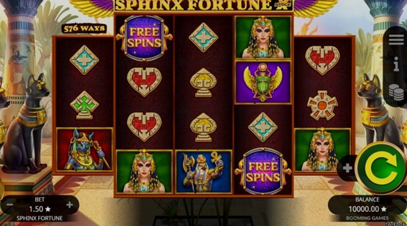 Играть Sphinx Fortune от Booming в казино 1Win