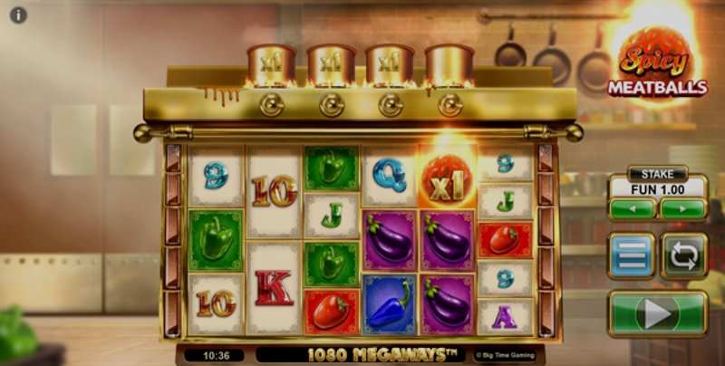 Играть Spicy Meatballs от Big Time Gaming в казино 1Win