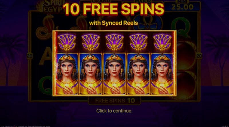 Играть Spirit of Egypt: Hold and Win от Playson в казино 1Win