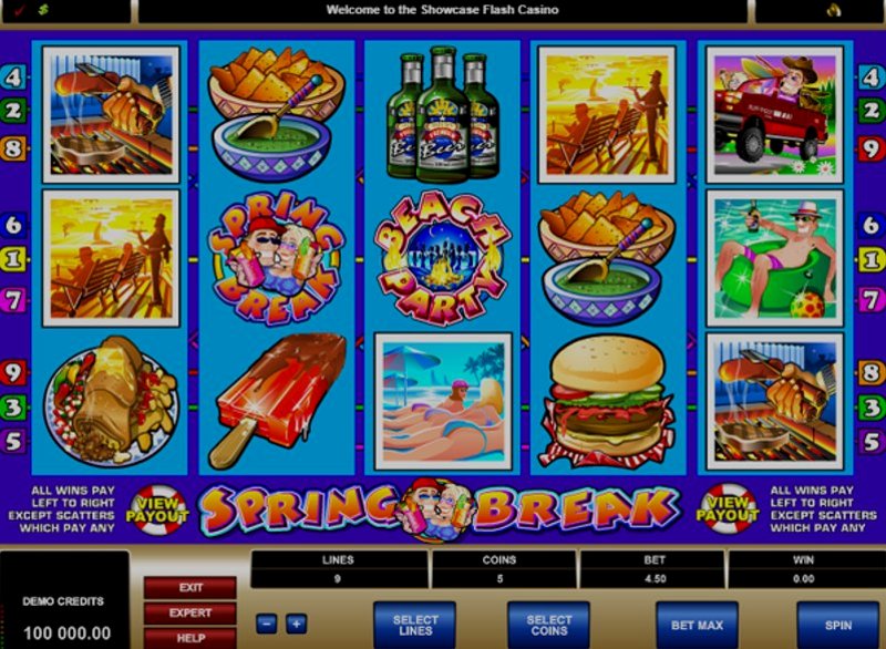 Играть Spring Break от Microgaming в казино 1Win