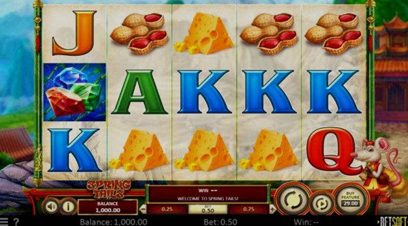 Играть Spring Tails от Betsoft в казино 1Win