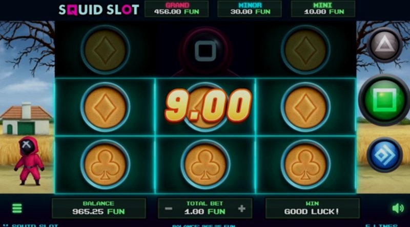 Играть Squid Slot от Netgame в казино 1Win