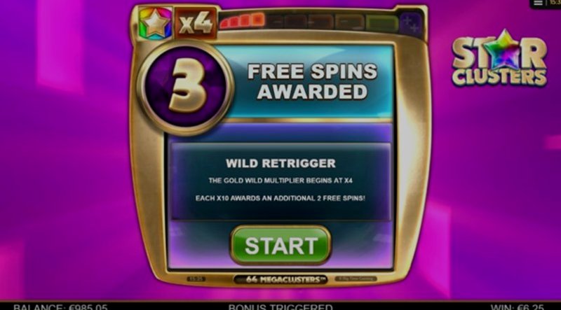 Играть Star Clusters MEGACLUSTERS от Games Global в казино 1Win