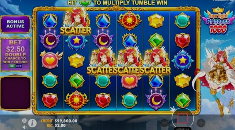 Играть Starlight Princess 1000 от Pragmatic в казино 1Win