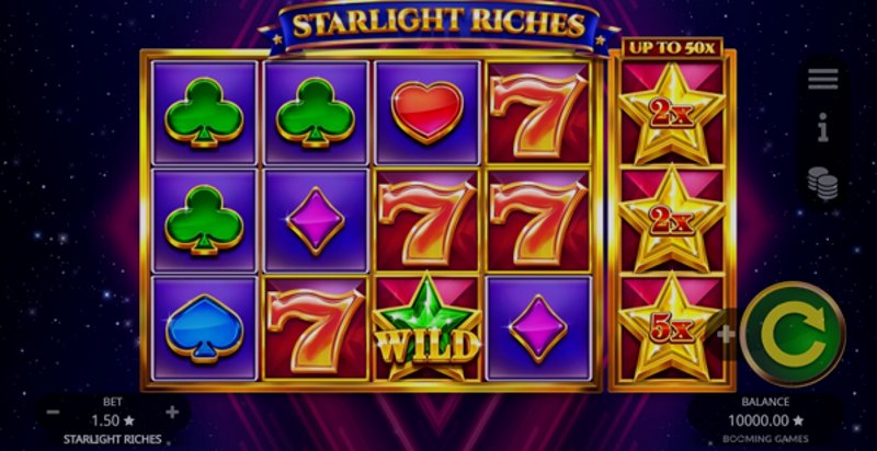 Играть Starlight Riches от Booming в казино 1Win