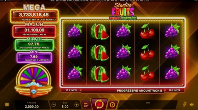 Играть Starlite Fruits от Microgaming в казино 1Win