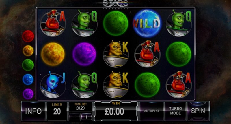 Играть Stars Awakening от Playtech в казино 1Win