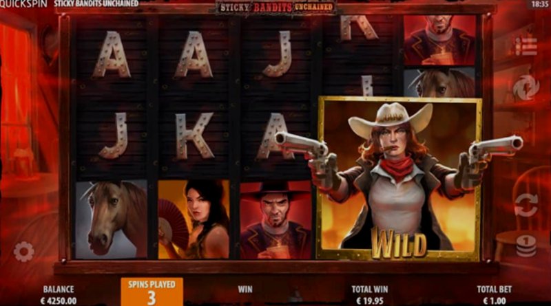 Играть Sticky Bandits Unchained от Quickspin в казино 1Win