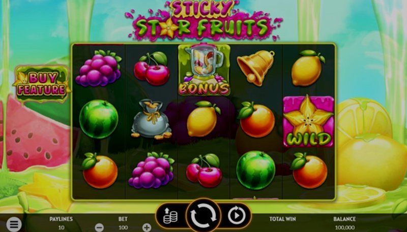 Играть Sticky Star Fruits от Apparat в казино 1Win