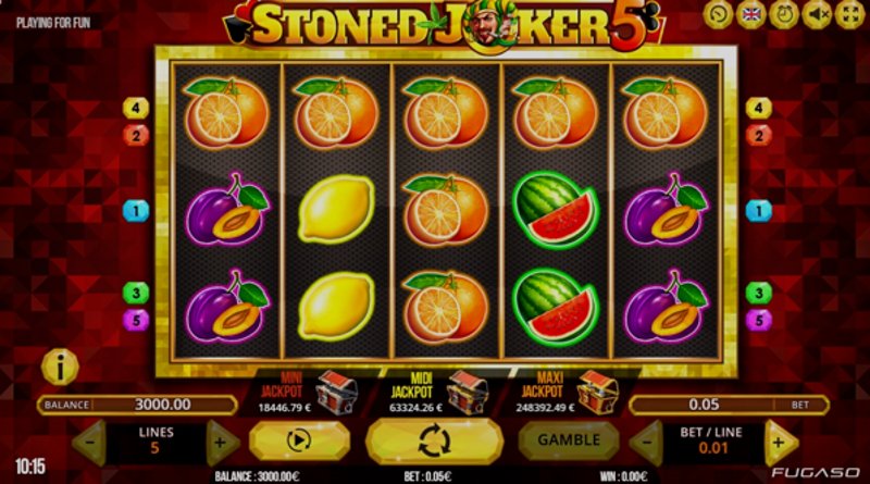 Играть Stoned Joker 5 от Fugaso в казино 1Win