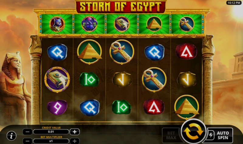 Играть Storm Of Egypt от Swintt в казино 1Win