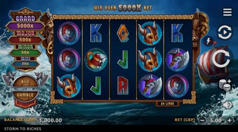 Играть Storm to Riches от Games Global в казино 1Win