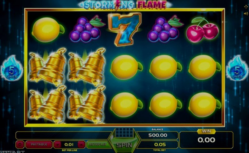 Играть Storming Flame от Gameart в казино 1Win