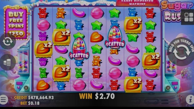 Играть Sugar Rush от Pragmatic в казино 1Win