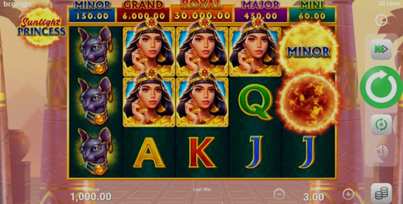 Играть Sunlight Princess от Booongo в казино 1Win