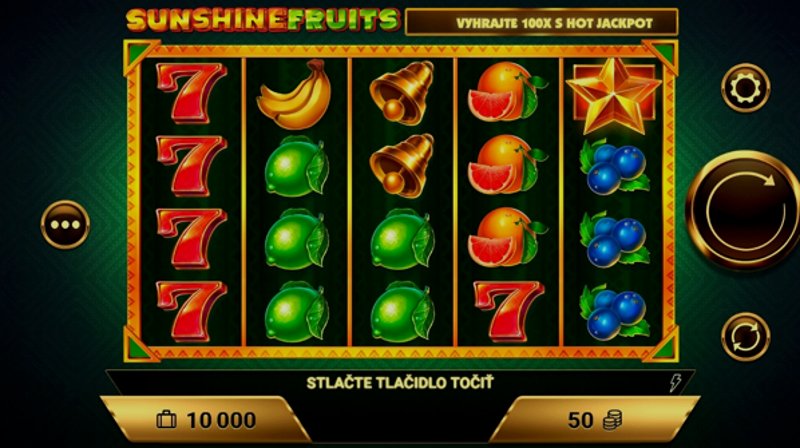 Играть Sunshine Fruits от Amigogaming в казино 1Win