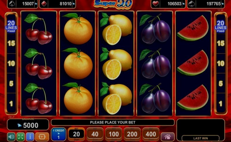 Играть Super 20 от Amusnet Interactive в казино 1Win