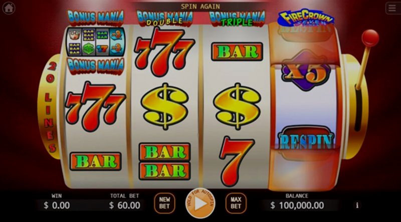 Играть Bonus Mania от Kagaming в казино 1Win