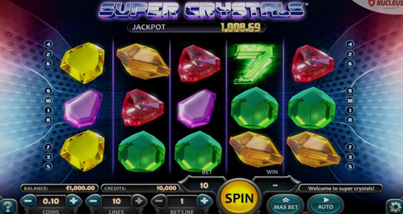 Играть Super Crystals от Nucleus Gaming в казино 1Win