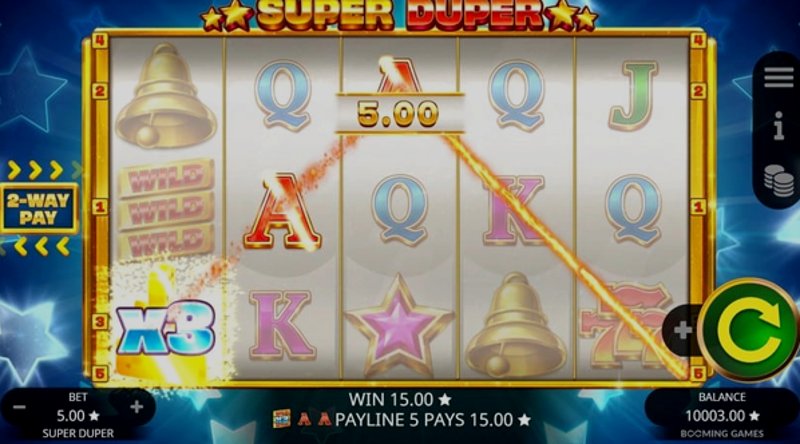 Играть Super Duper от Booming в казино 1Win