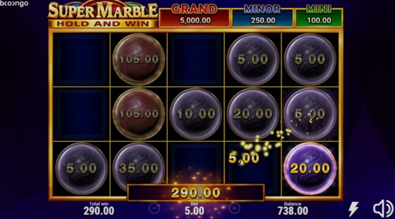 Играть Super Marble от Booongo в казино 1Win