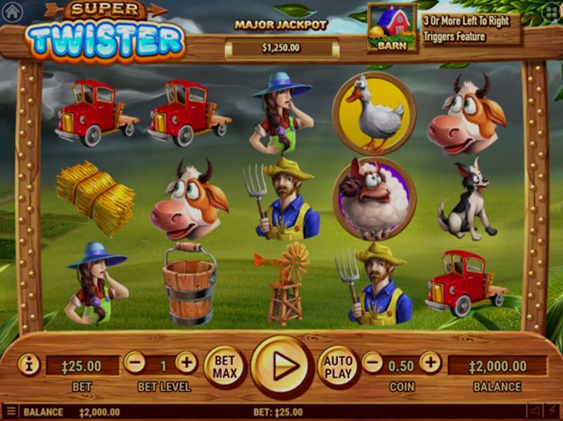 Играть Super Twister от Habanero в казино 1Win
