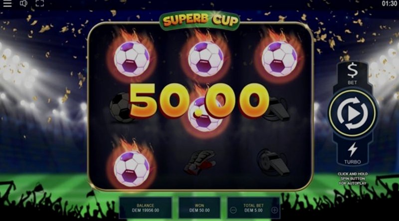 Играть Superb cup от Mancala Gaming в казино 1Win