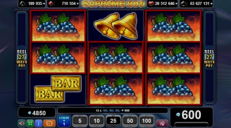 Играть Supreme Hot от Amusnet Interactive в казино 1Win